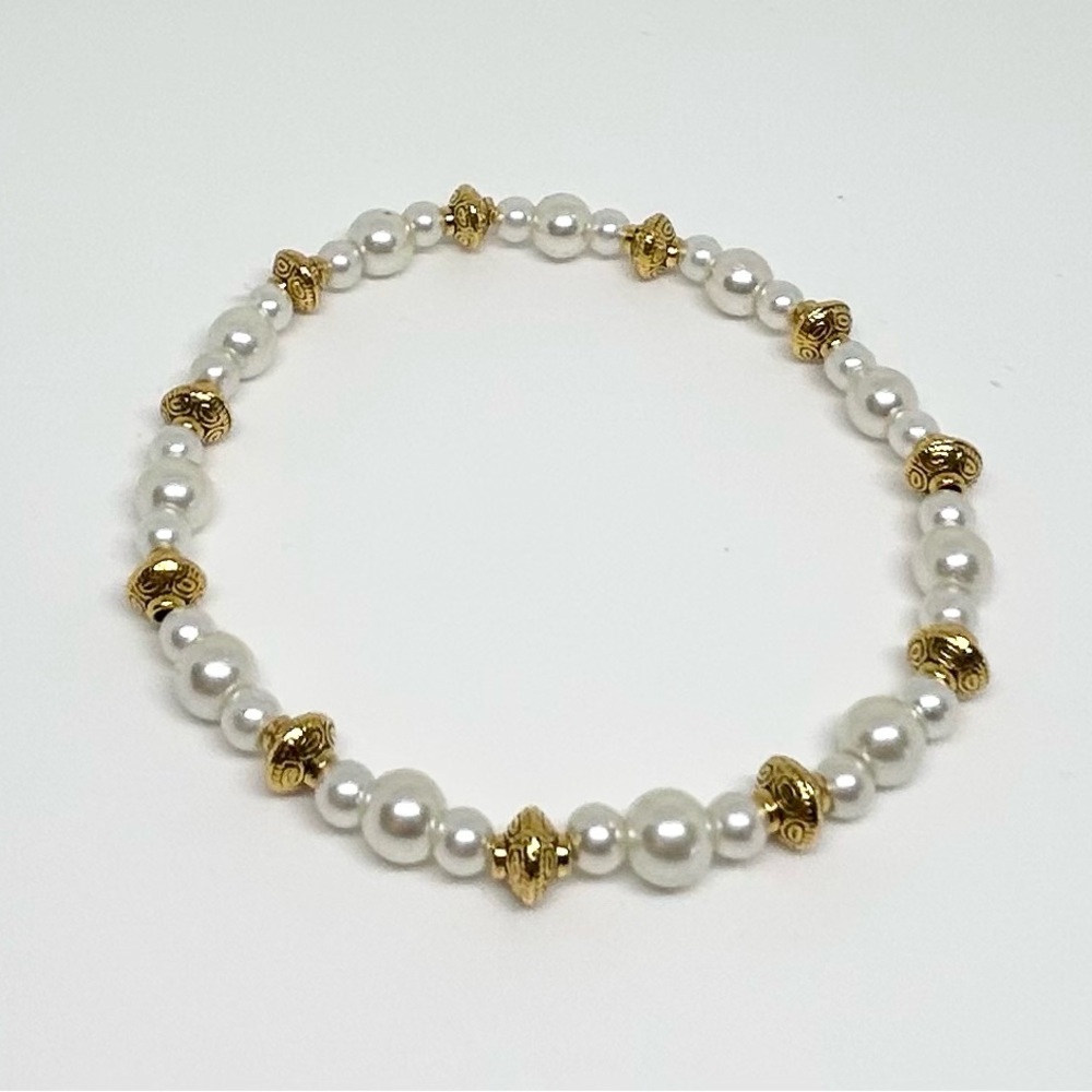 Green Envy - Stretch Bracelet Stack. Aquamarine A… - image 4